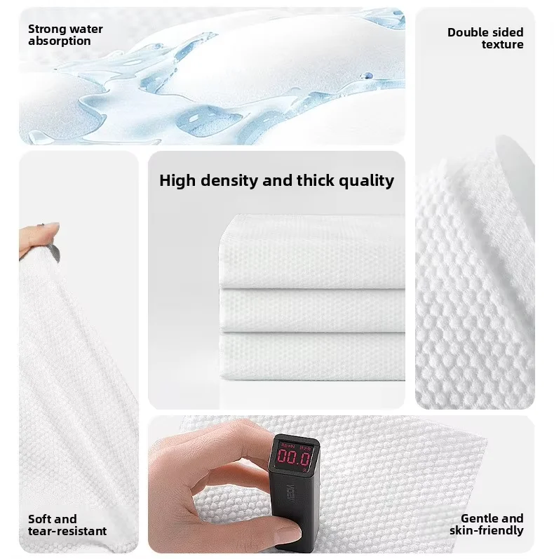 Serviette de bain jetable robuste | Résistante à la déchirure et sans peluche | Idéale pour les voyages d'affaires et les douches en salle de sport