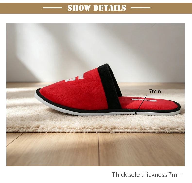 Chaussons d'hôtel en velours cristal de luxe, couleur personnalisée, brodés, chaussons pour invités 5 étoiles, antidérapants, durables, chaussons d'agrément pour spa intérieur