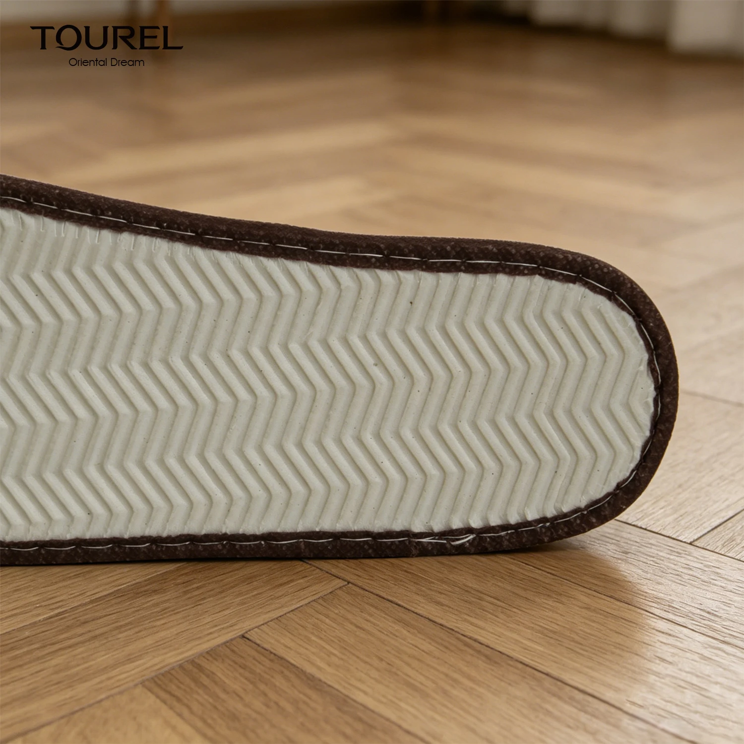 Chaussons jetables en lin pour clients d'hôtel avec logo personnalisé, semelle EVA antidérapante, chaussons de spa pour maison d'hôtes et chambre