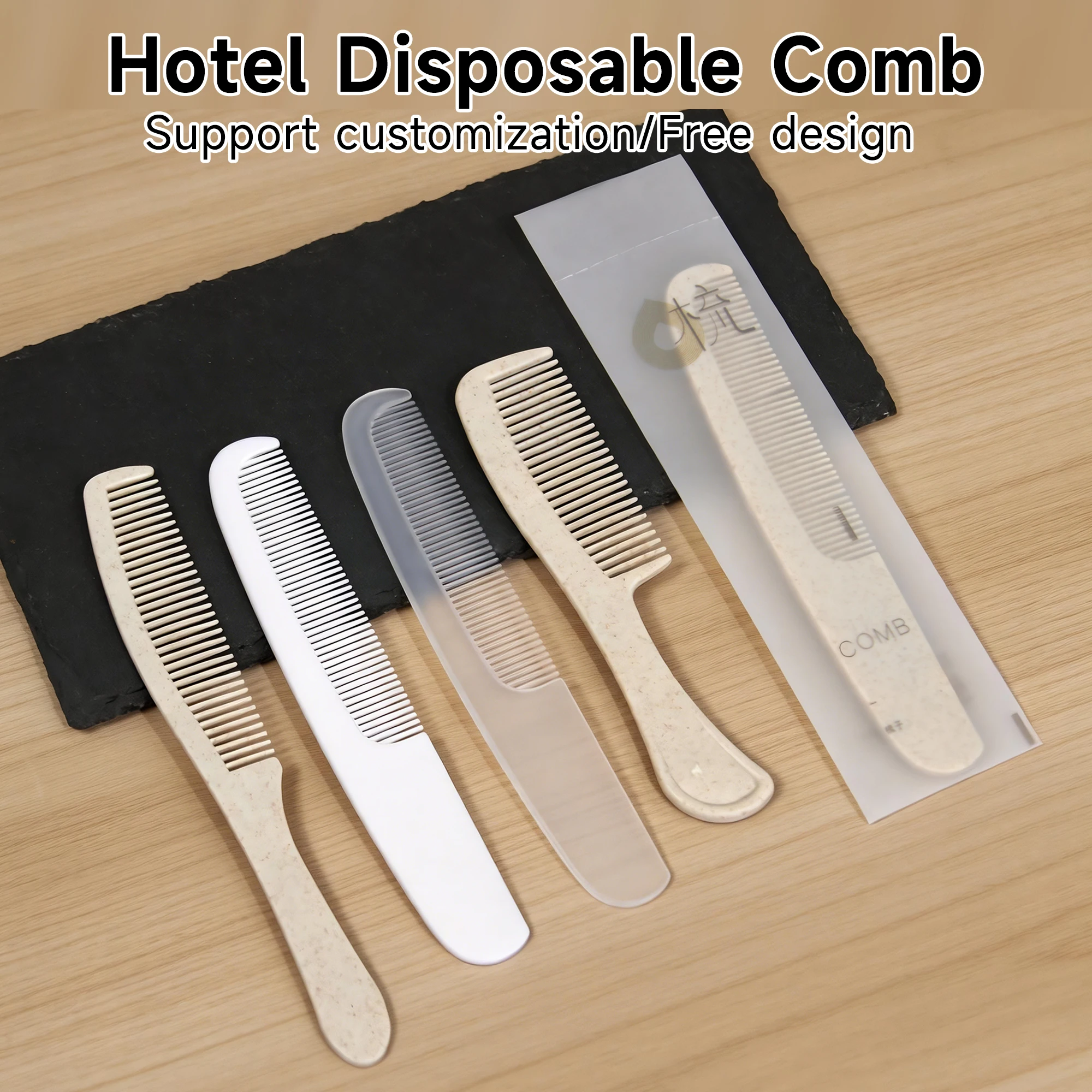 Peine Desechable de Hotel Empaquetado Individualmente Peine de Viaje Amenidades para Ba&ntilde;o de Hu&eacute;spedes para Hoteles, Resorts, Moteles y Aerol&iacute;neas