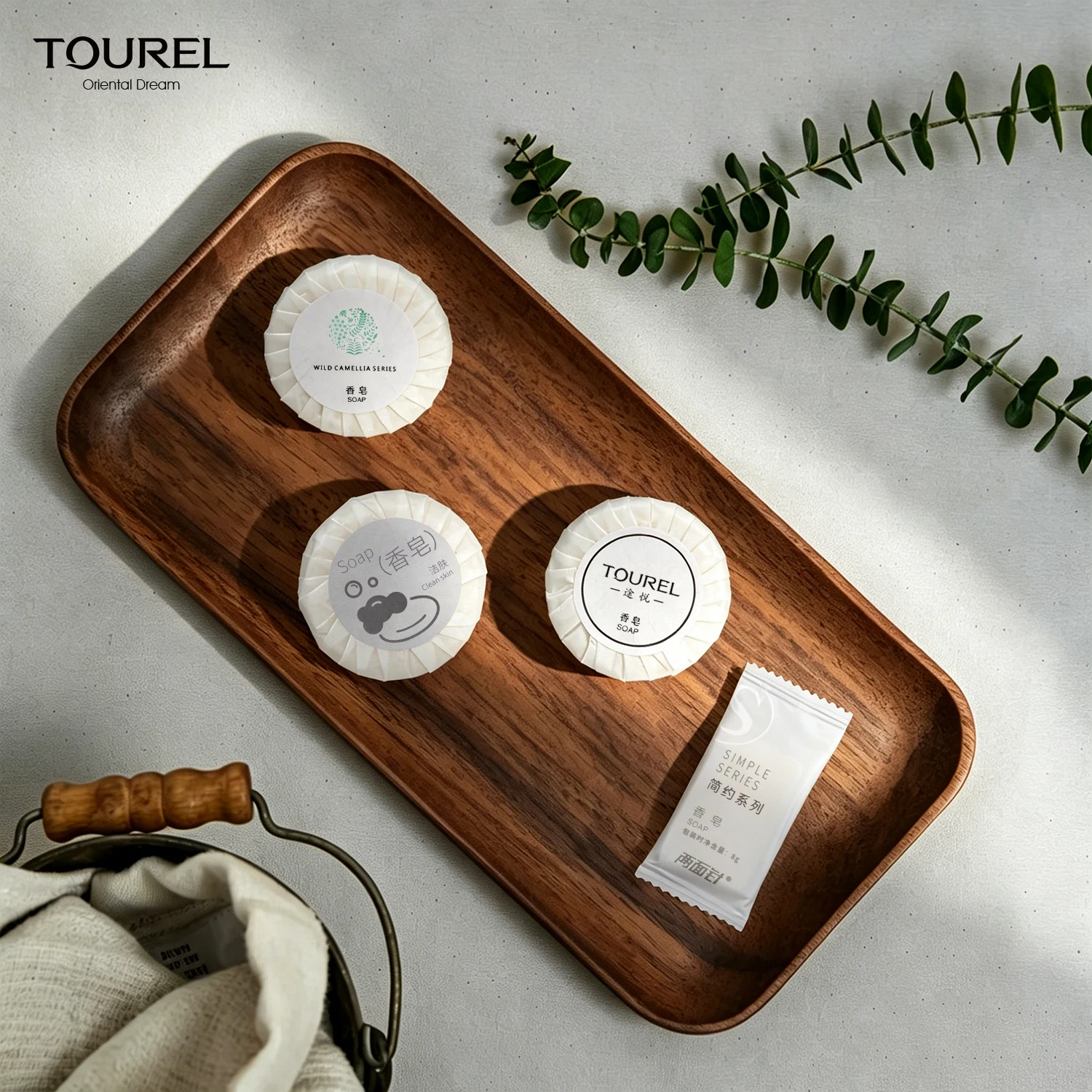 Biodegradable Eco-friendly Natural Gentle Customized Cleansing Pleat Wrapped Hotel Soap For Hotel Amenities Guest Bathroom Use