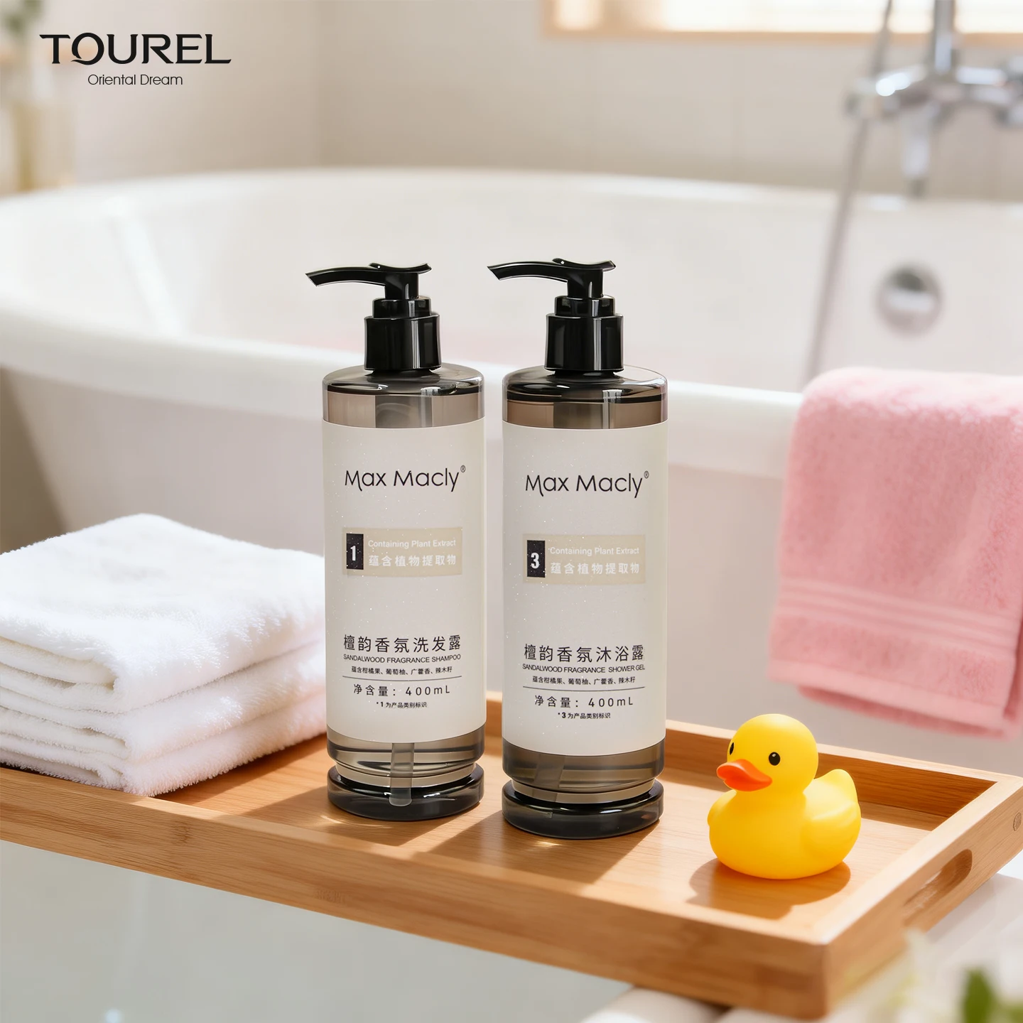 Distributeur mural invisible flottant rechargeable de 400 ml, inviolable pour équipements d'hôtellerie, shampoing, gel douche, après-shampoing