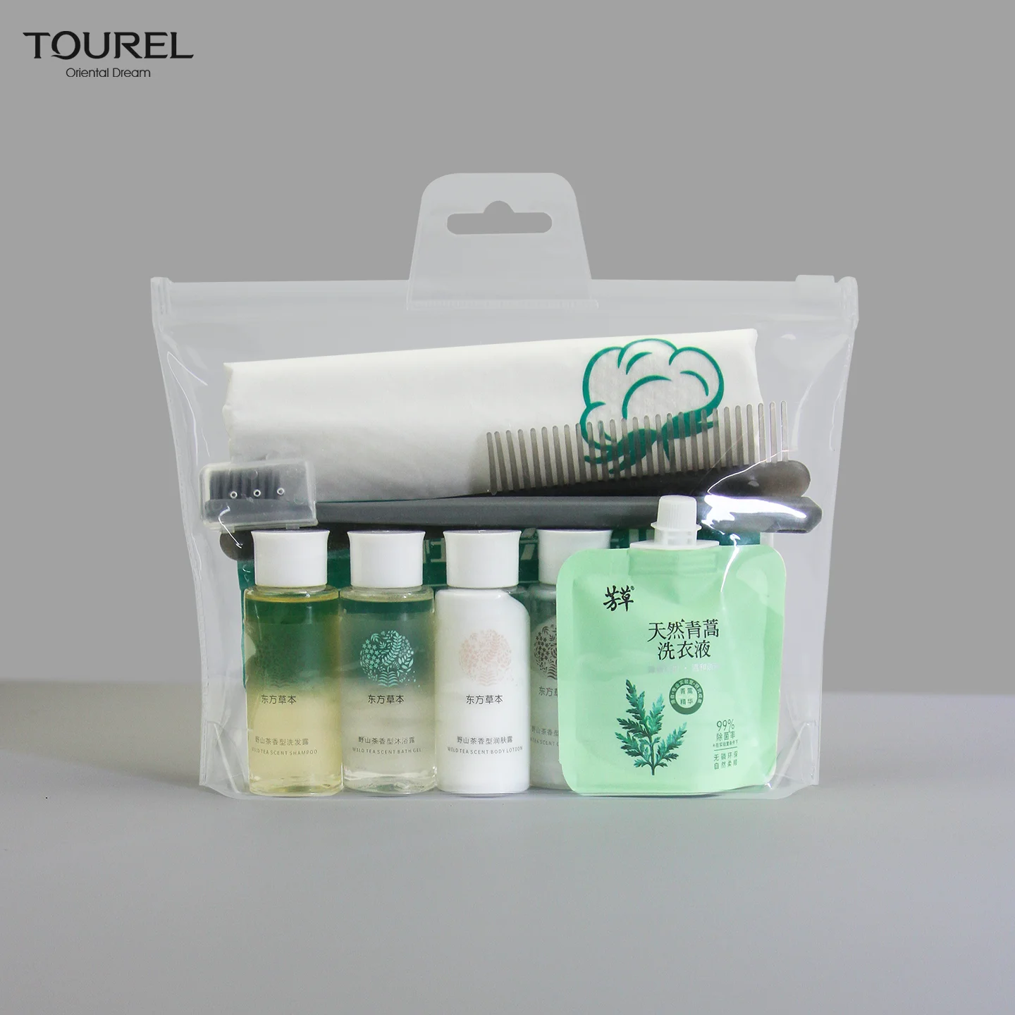 Sac de commodités personnelles jetable personnalisé en gros pour compagnie aérienne, kit de toilette haut de gamme OEM