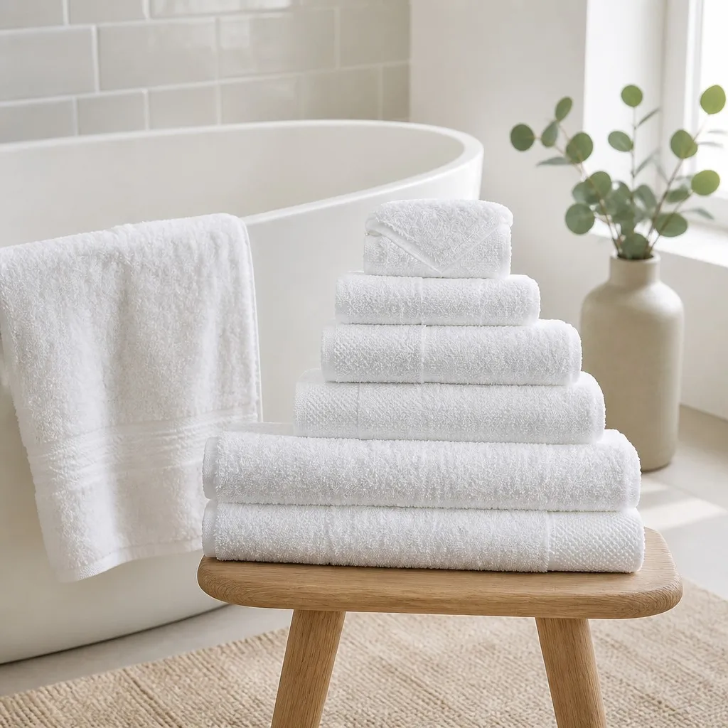 5 Star Hotel Towels White Custom Logo Quick-dry Absorbent Compressed 100% Cotton Linen Bathroom Face Hand Bath Towel Set