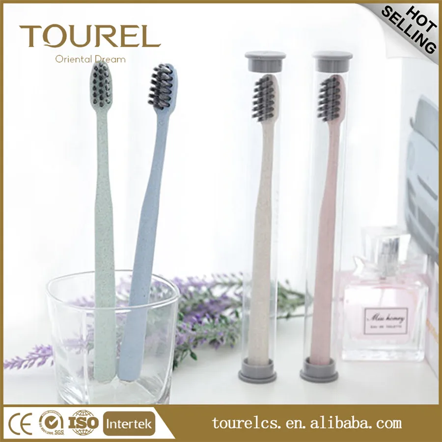Brosse à dents jetable avec dentifrice, articles d'hôtel écologiques