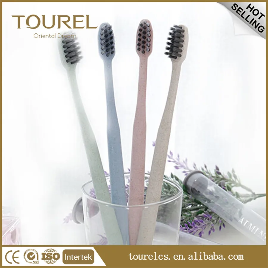 Brosse à dents jetable avec dentifrice, articles d'hôtel écologiques