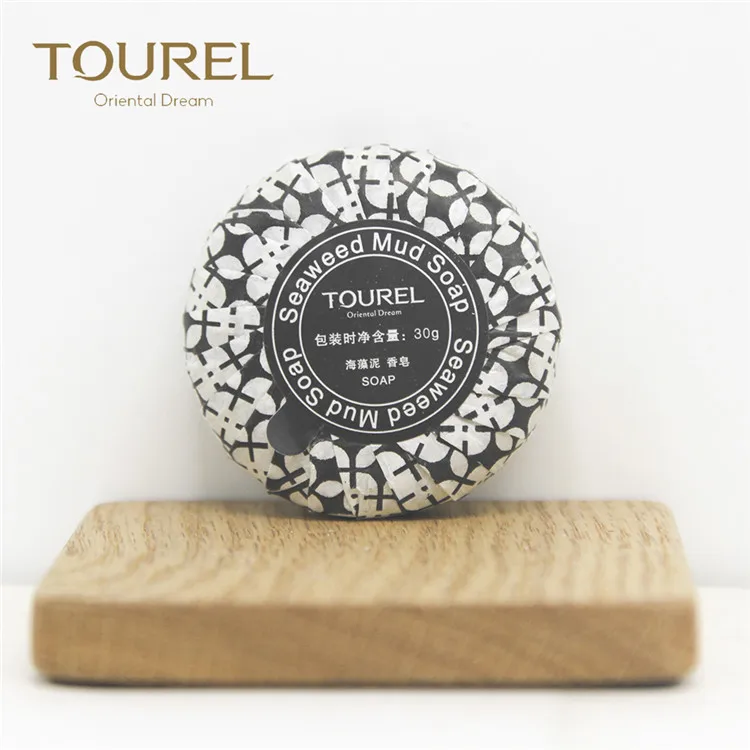Tourel Fournitures Prix Pas Cher Petit Savon Rond pour Hôtel Emballages Personnels Sans Parfum Écologique Certifié Mini Savon pour Hôtel