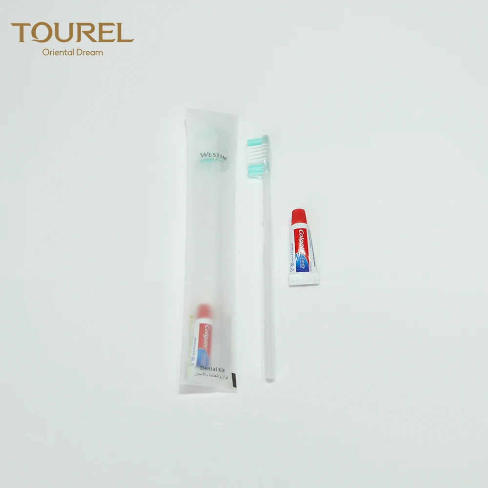 Brosse à dents jetable avec dentifrice, design en forme de S, longueur 7,5 pouces