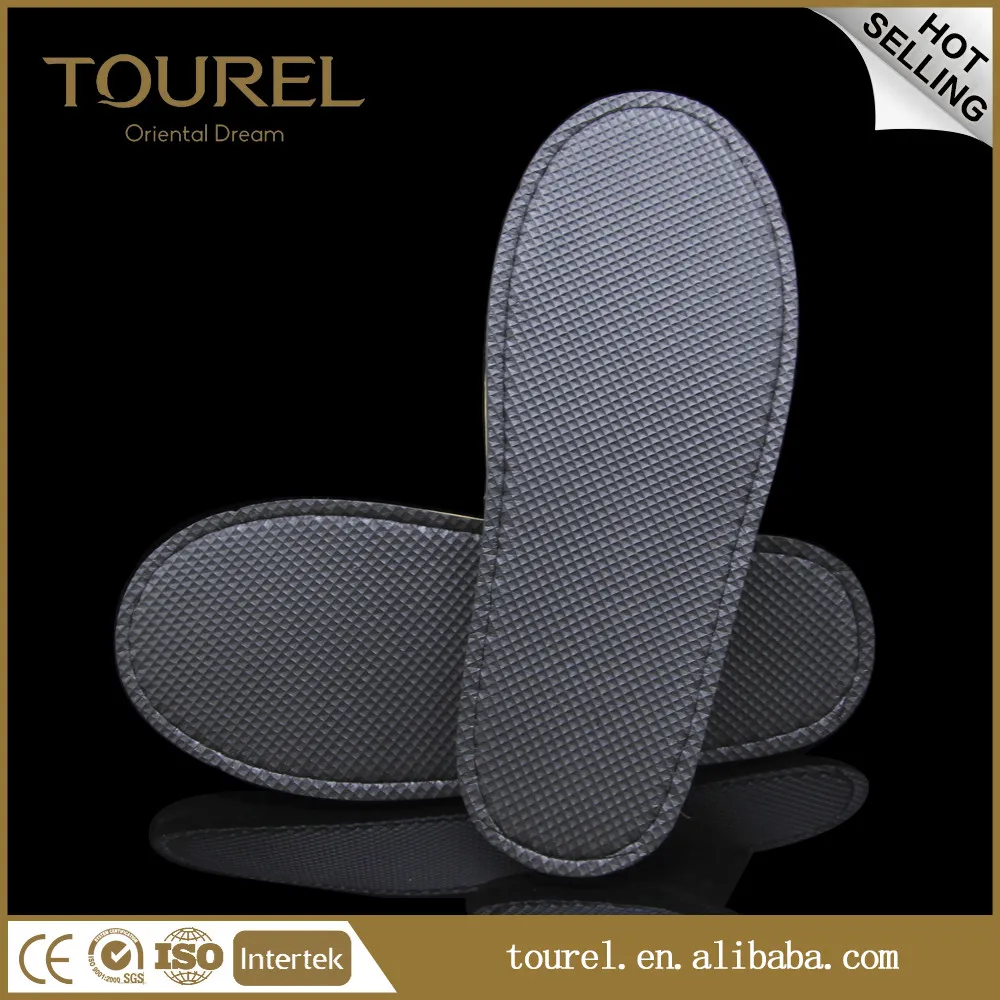 Lady Comfortable Disposable Cotton Fashion Bamboo Hotel Spa Slippers
