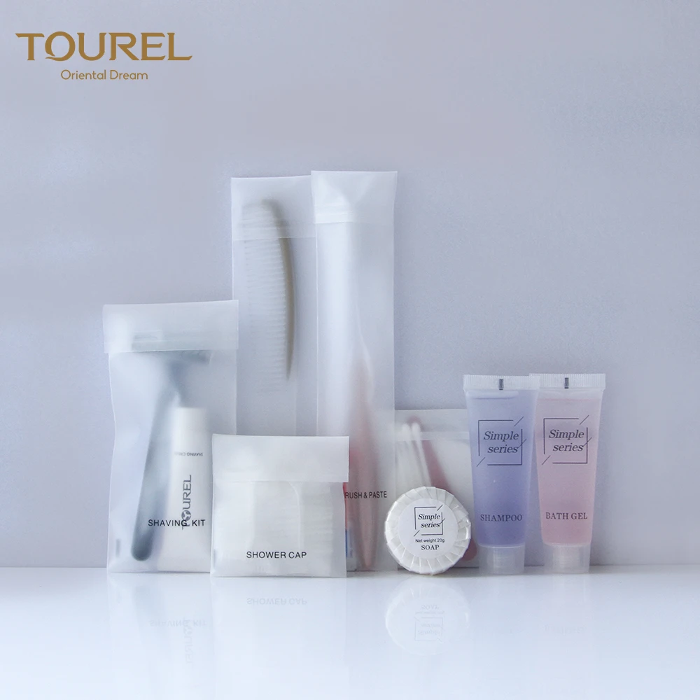 Articles de commodité d'hôtel jetables pour voyage/accessoires de salle de bain d'hôtel/ensembles d'articles de commodité pour hôtels et centres de villégiature