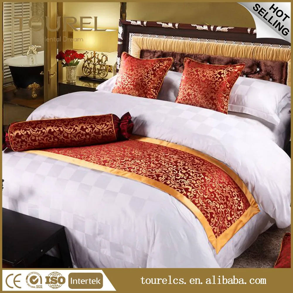 Luxury Bedding Runner Cotton Decorative Bed End Scarf For Bedroom Hotel Wedding Room