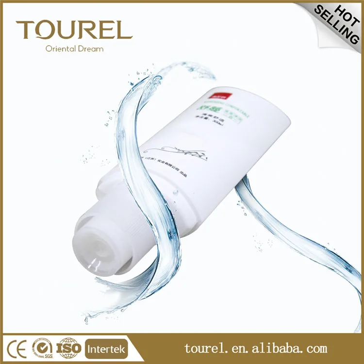 Flacon vide en plastique de luxe de marque Tourel avec distributeur de savon liquide pour gel douche pour hôtel