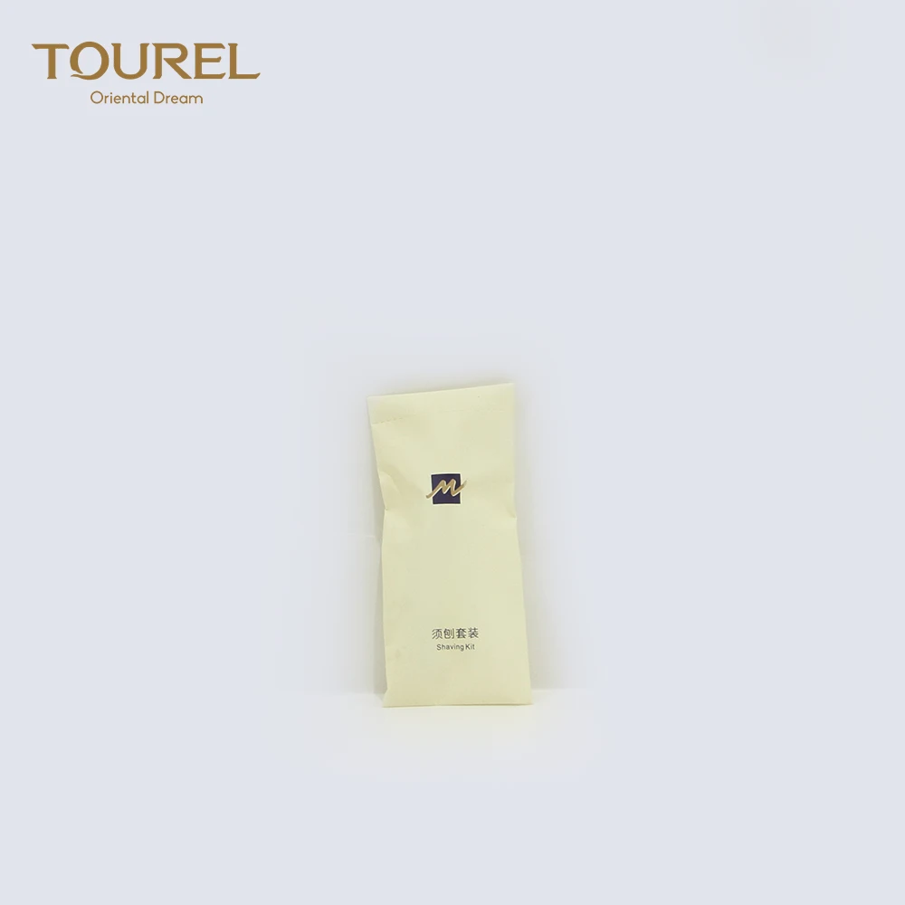 Tourel คุณภาพชั้นหนึ่ง SGS รับรอง มีดโกนหนวดแบบใช้แล้วทิ้ง พร้อมชุดอุปกรณ์ห้องน้ำโรงแรมฟรี