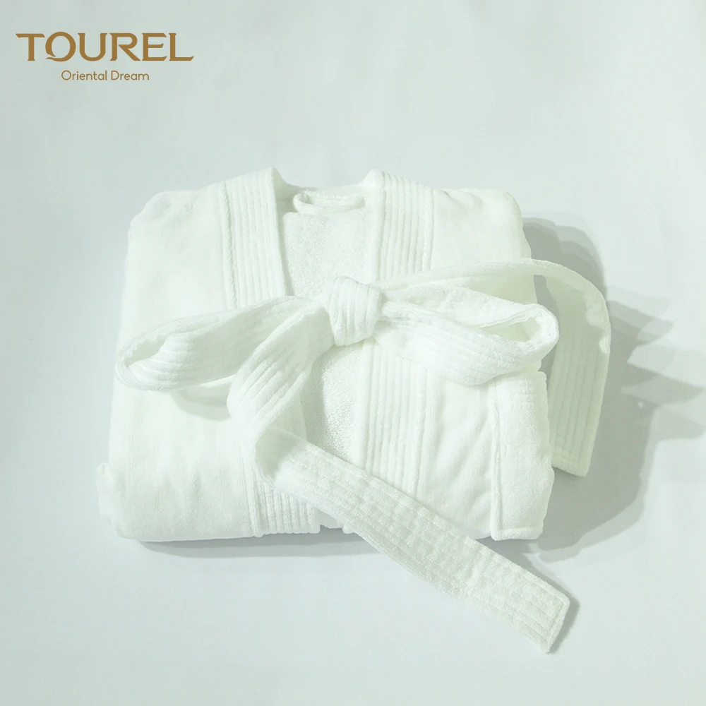 Terry 100% Cotton Hotel Bathrobe For Men And Women Customized Color & Size