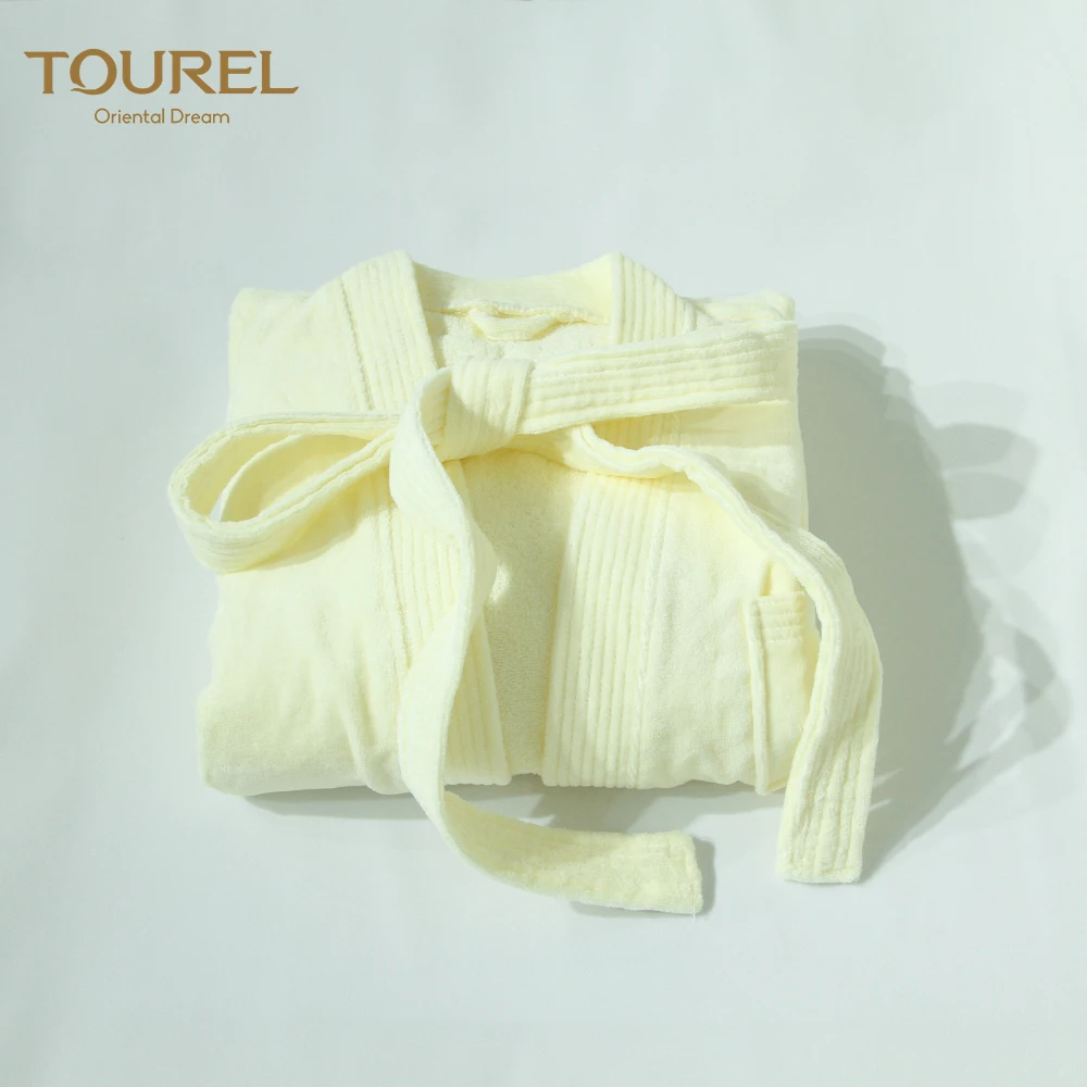 Terry 100% Cotton Hotel Bathrobe For Men And Women Customized Color & Size