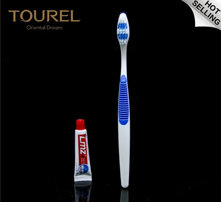 Ensemble d'articles de toilette pour hôtel 5 étoiles, kits dentaires jetables, brosses à dents biodégradables et écologiques avec logo personnalisé