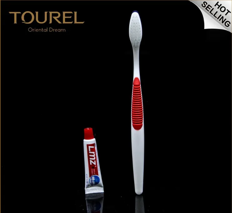 Ensemble d'articles de toilette pour hôtel 5 étoiles, kits dentaires jetables, brosses à dents biodégradables et écologiques avec logo personnalisé