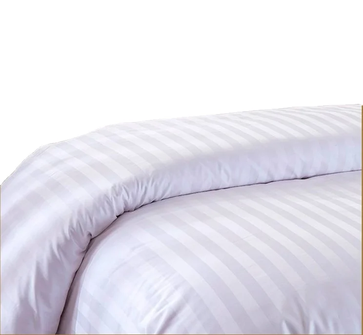 Ensemble de linge de lit d'hôtel en coton 100 % de luxe en gros, logo personnalisé, coton égyptien, 3 pièces de draps blancs 180tc-500tc