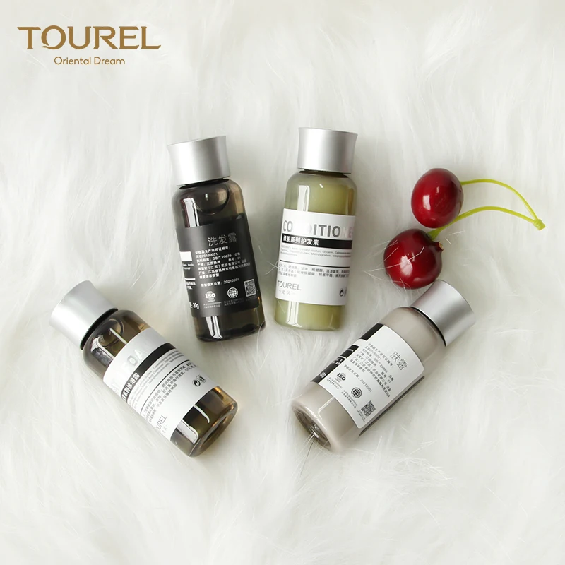 Fabricant de flacons cosmétiques en plastique jetables pour gel douche pour hôtel 5 étoiles, Ensemble d'articles de bien-être pour spa, Fournitures hôtelières