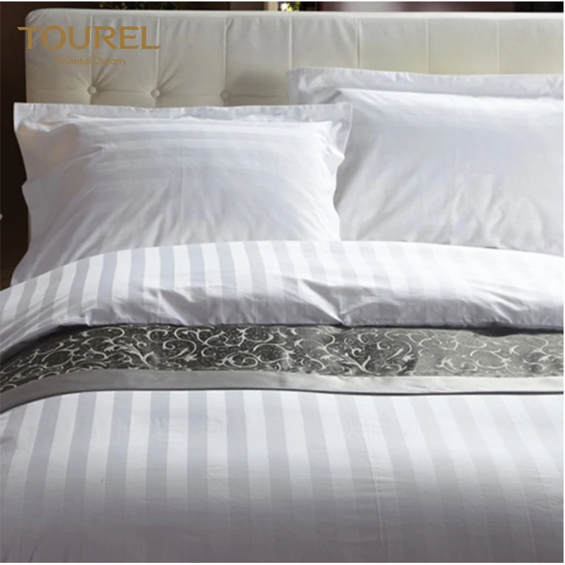Draps de lit 100 % coton pour hôtel de luxe 4-5 étoiles