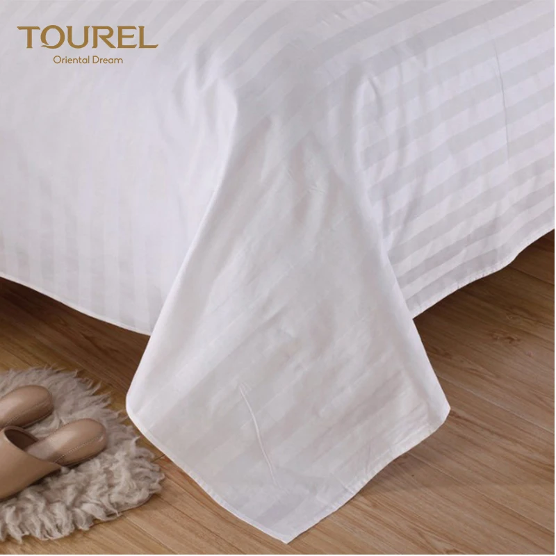 Draps de lit 100 % coton pour hôtel de luxe 4-5 étoiles