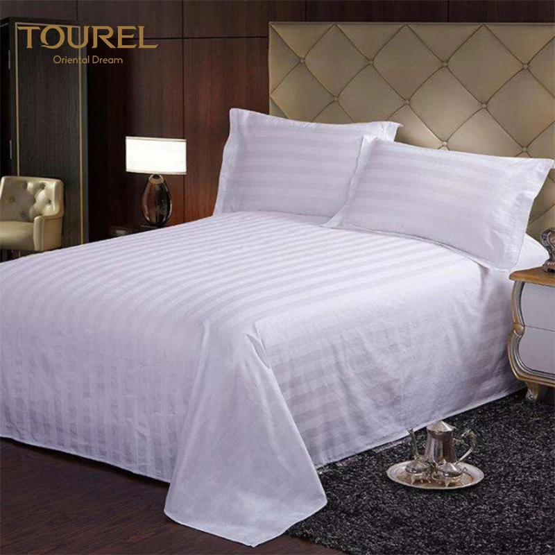 Draps de lit 100 % coton pour hôtel de luxe 4-5 étoiles