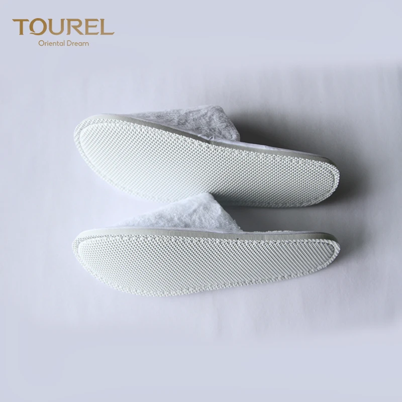 Luxury High Quality Cotton Cheap Wholesale Custom New Model Lady Indoor Anti-slip Sole Hotel Spa Slippers Customized Color Logo