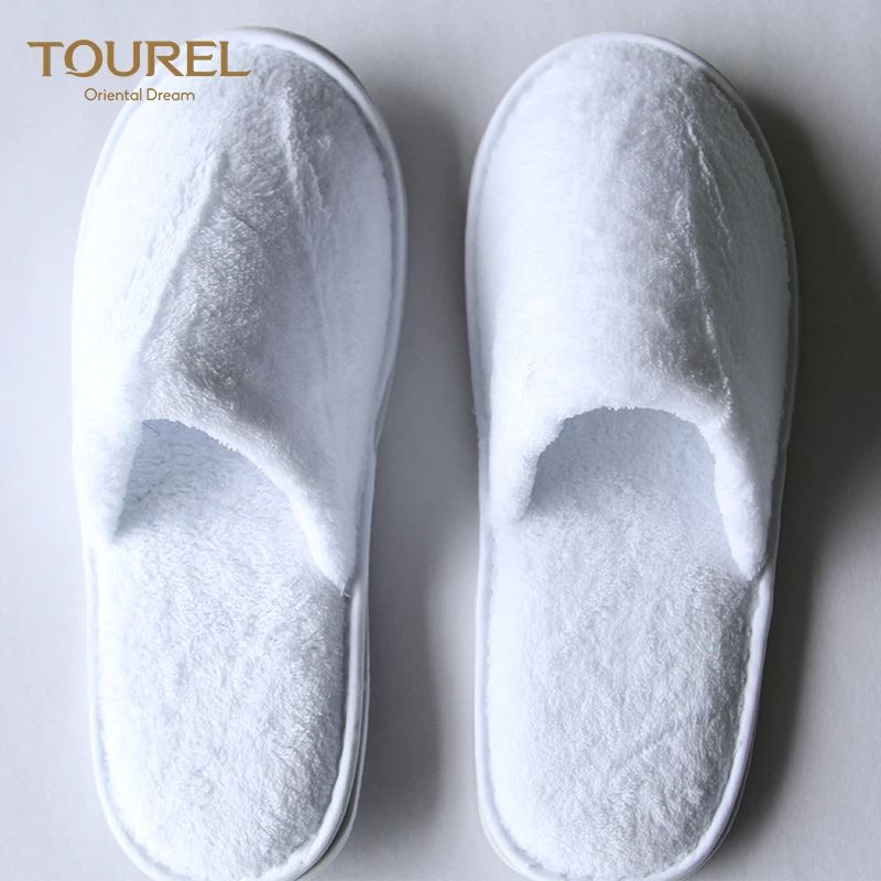 Luxury Custom Hotel Linen Terry Cloth Bath Robes Wholesale Cotton House Slippers For Women Sexy Indoor Slipper For Winter