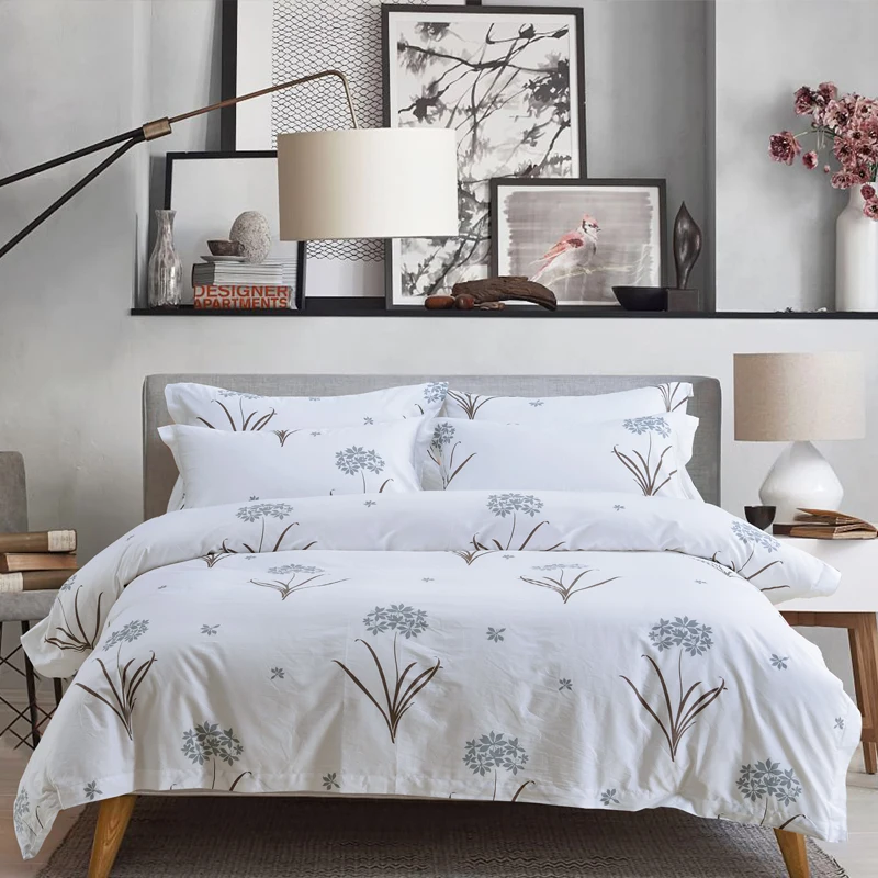 Fabricant 250tc 100% Coton 3cm Linge à rayures satinées Haute Qualité Hôtel Blanc King Taille Américaine Vente en Gros Queen Parure de Draps de Lit