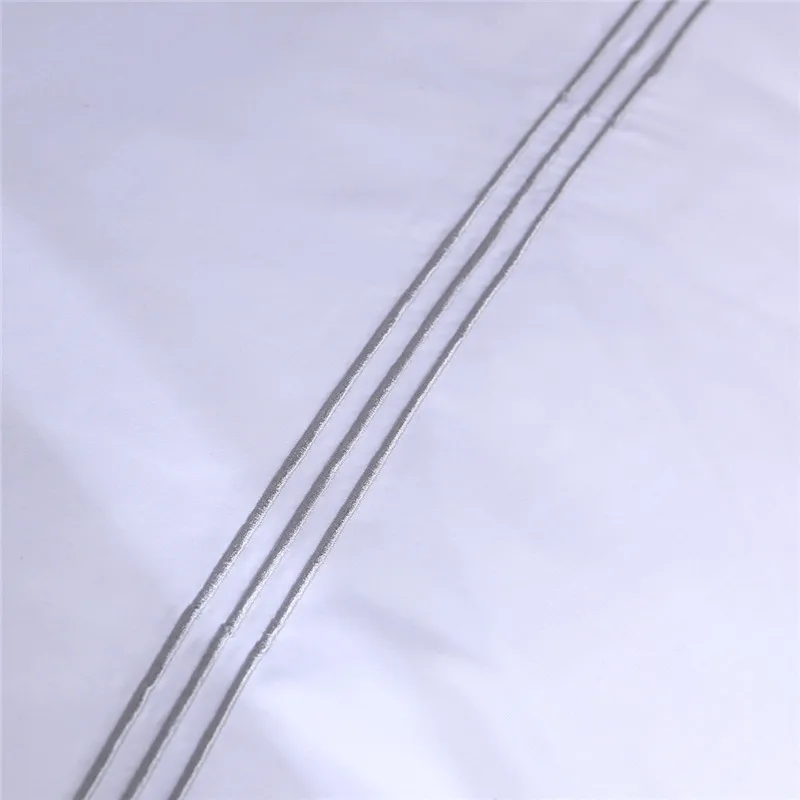 Egyptian Cotton Bedding Set 6 Piece Hotel Luxury King Queen Size Sheets Plain Striped Solid Striped For Bedroom Furniture