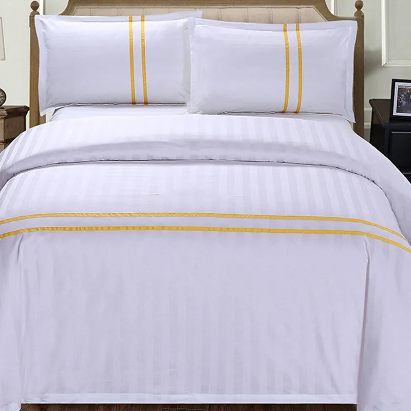 Free Sample 400-1000 Thread Count Woven Plain Comfort 1 Piece Luxury Duvet Cover 100% Combed Cotton Hotel Bed Sheet Set