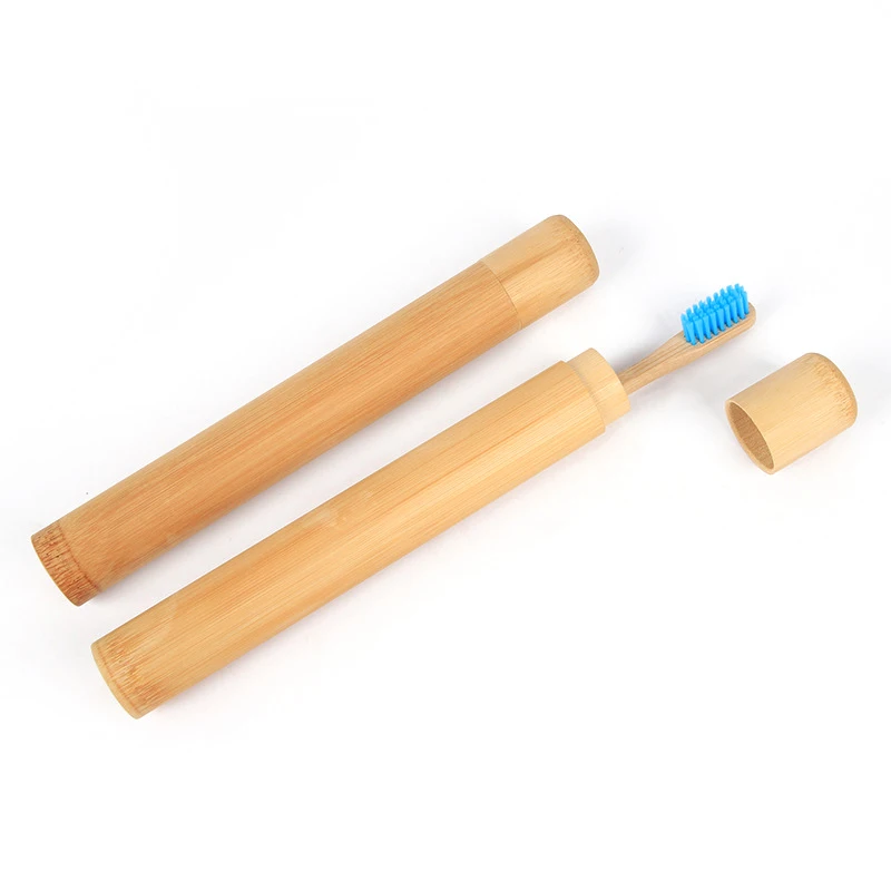 Porta Cepillos de Dientes de Bambú Ecológico Desechable de Bajo Costo para Artículos de Baño, Nuevo Estilo 100% Ecológico, Proveedor Chino de Materia Prima Suave