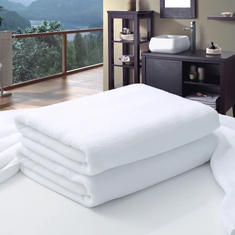 Serviette de bain blanche de luxe personnalis&eacute;e Palais Royale 70x140cm 100% coton s&eacute;chage rapide tricot&eacute;e haute qualit&eacute; fournisseur dor&eacute; pour h&ocirc;tels