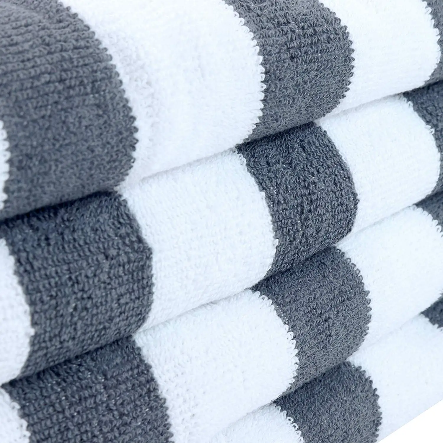 Wholesalers In China Customized Used Big Size Microfiber Blue And White Stripe Towels Pool Spa Fabric Hotel Towel For Beach