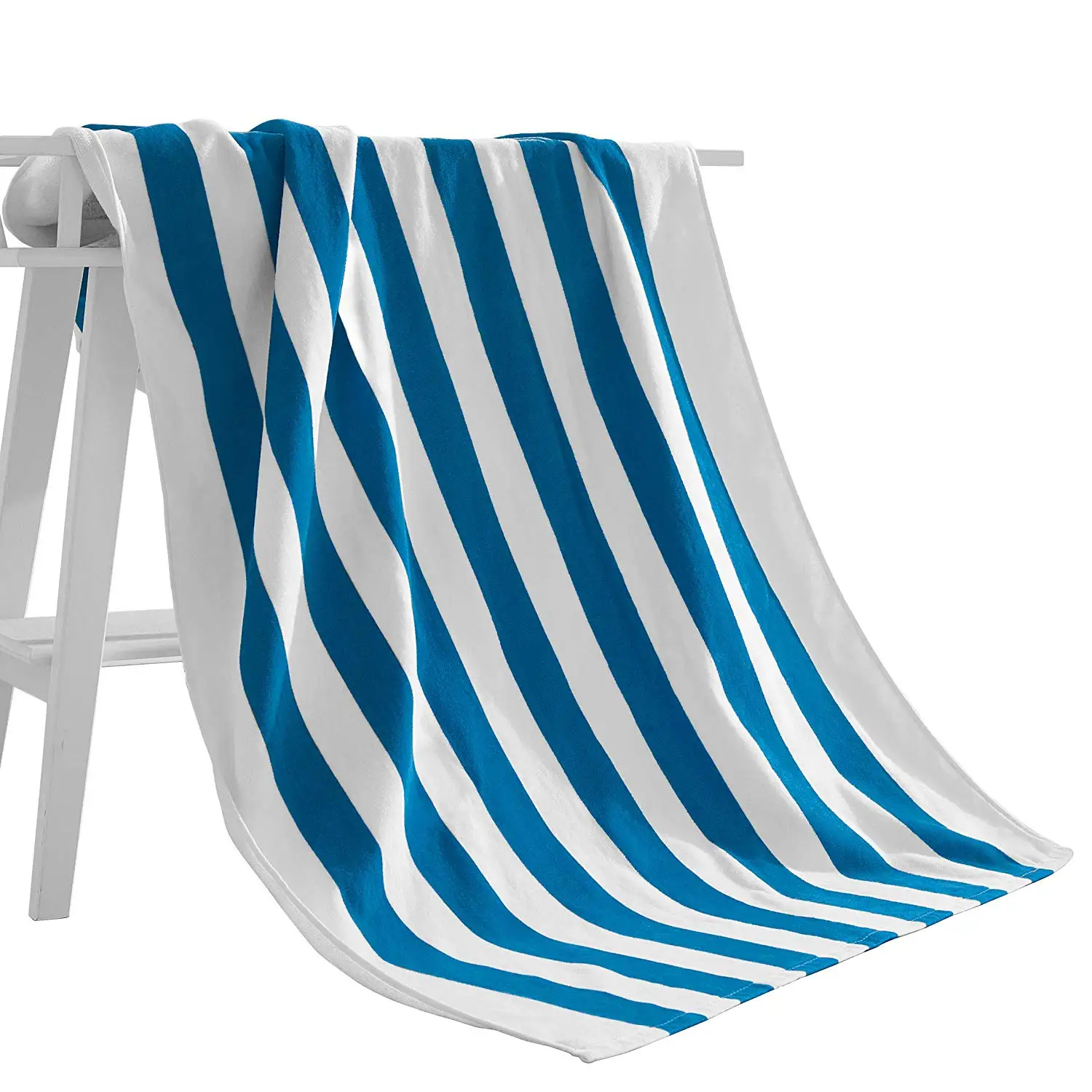 Serviettes éponge 100 % coton de haute qualité, serviettes de plage à rayures tissées sur mesure pour hôtel de luxe, bain, séchage rapide, compressées, en gros, pour