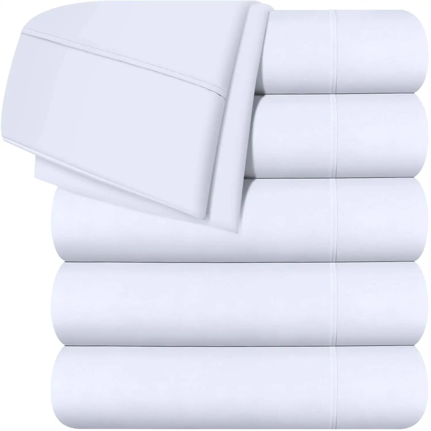 Hotel Vietnam Style Usa Standard Set Bedding Durable Longer Time Used And Strong Structure Double Bed Flat Sheet White Stripe