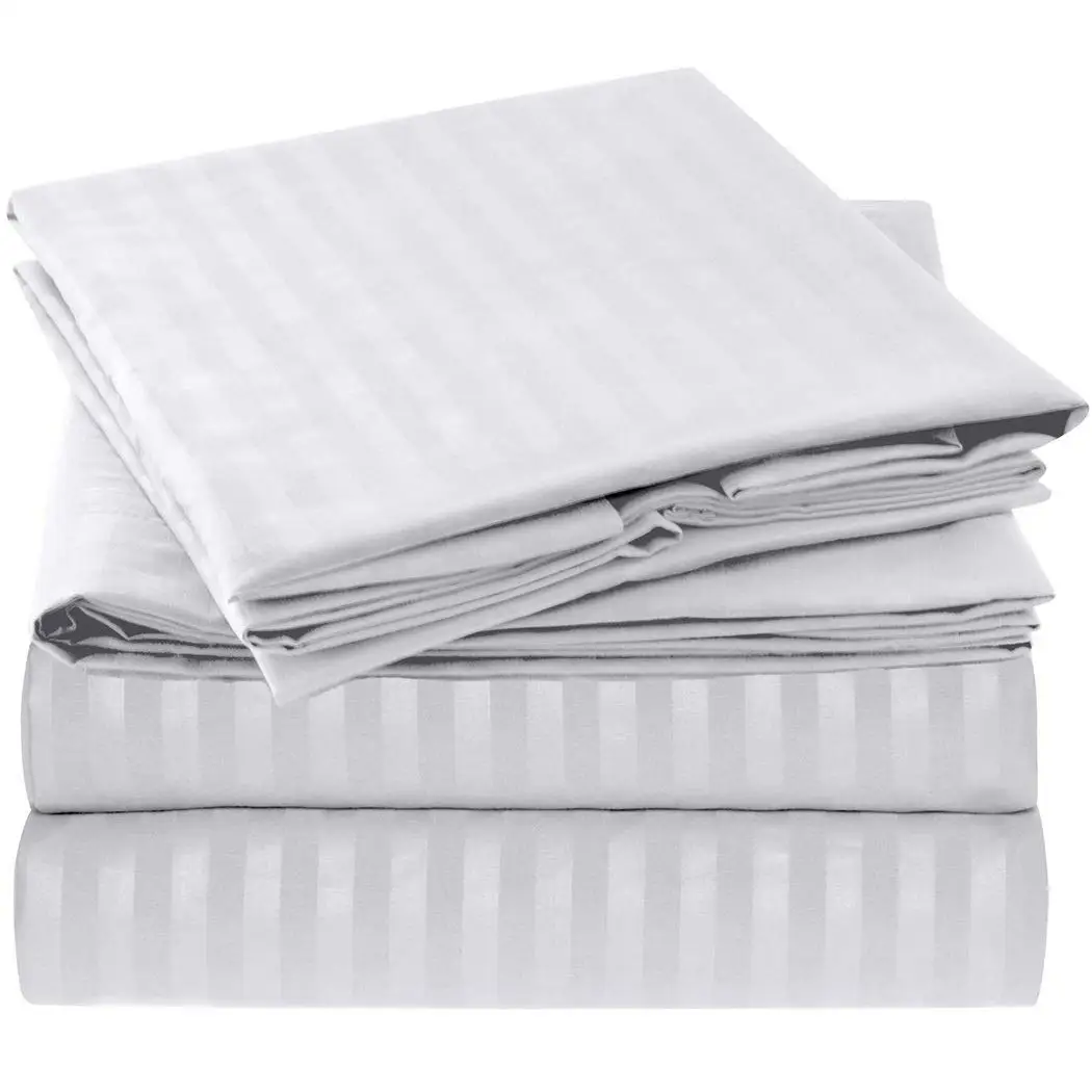 Manufactured Durable Hospital Quality Queen Cotton Set Tulip Thailand Cover Linen Fabric Deep Pocket 300tc Flat King Size Fitted