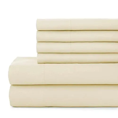 Ensemble de draps de lit en coton de haute qualit&eacute; &agrave; prix abordable avec certification ISO, 4 pi&egrave;ces, drap-housse en satin, taille king, draps &agrave; volants
