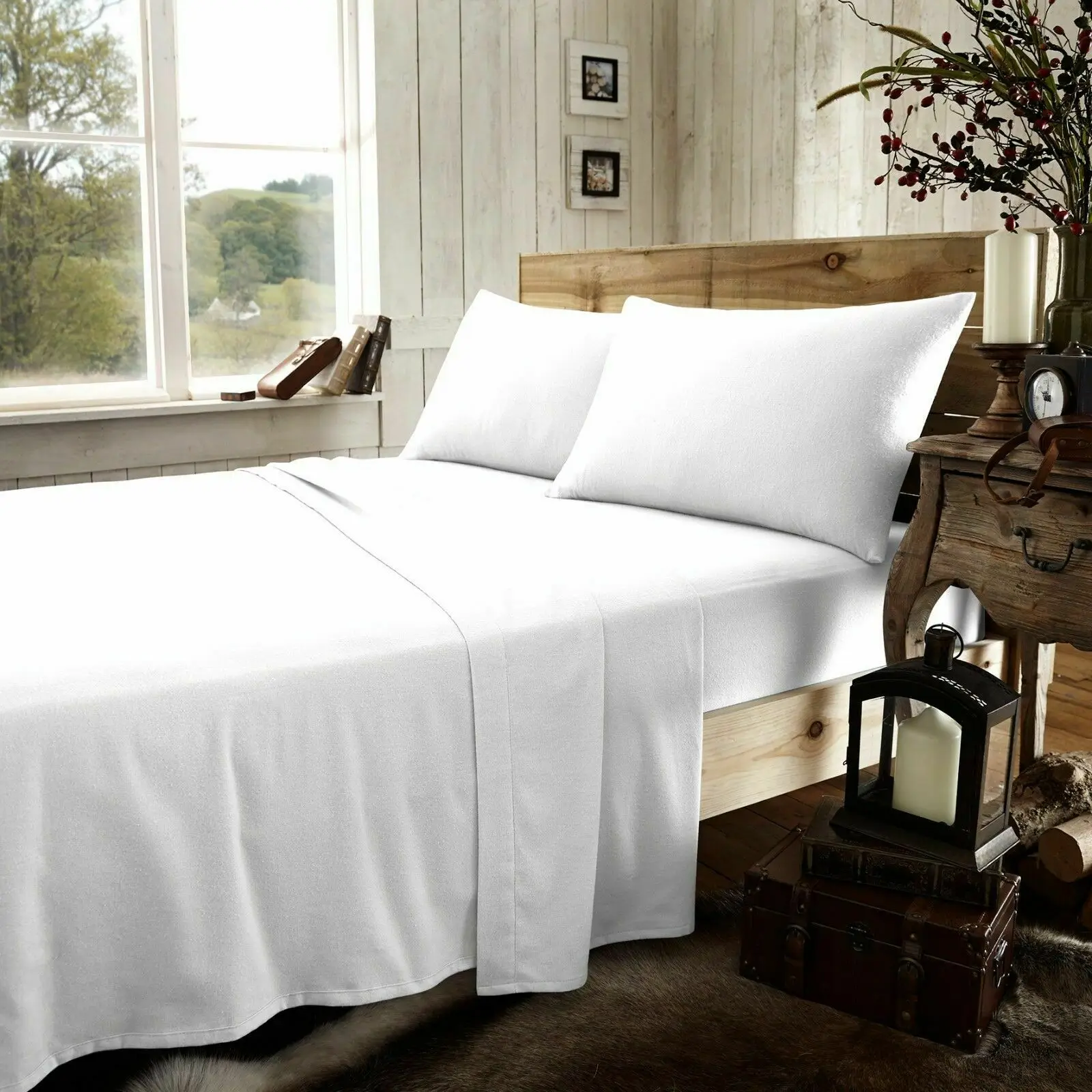 Draps 100 % coton, parure de lit 4 pièces avec couette, taille king, ensemble de draps de luxe pour hôtel, collection Platinum