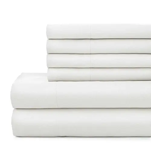 Juego de S&aacute;banas de Algod&oacute;n Personalizado Bordado de Lujo 5 Estrellas King Size 300tc 4 Piezas Juego de S&aacute;banas Blancas Econ&oacute;micas Ropa de Cama de Hotel para Cama