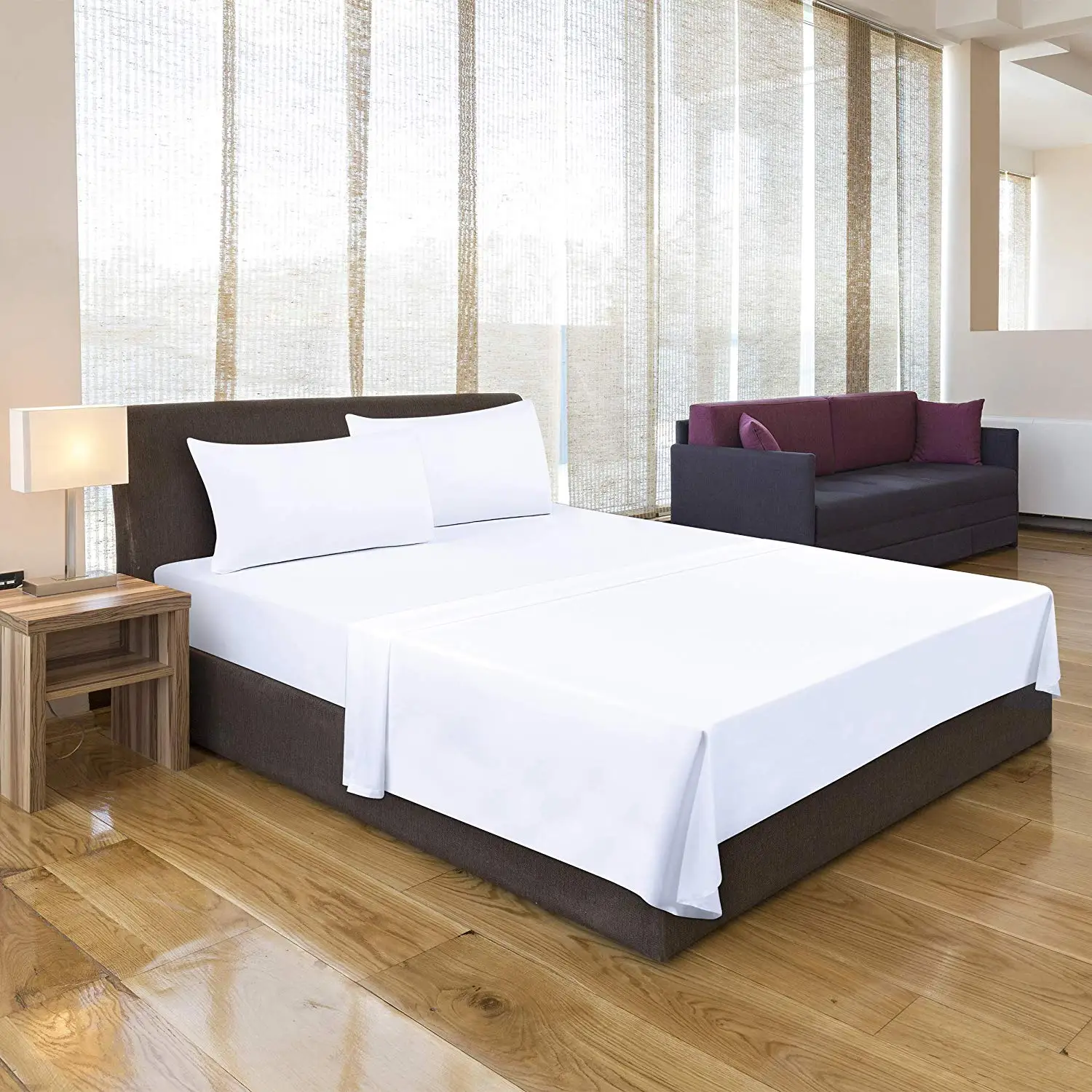 High Thread Count Fabric King Size Custom Made Egyptian Cotton Sheets China Market Weighted Hotel Bed Wholesale Bed Sheet