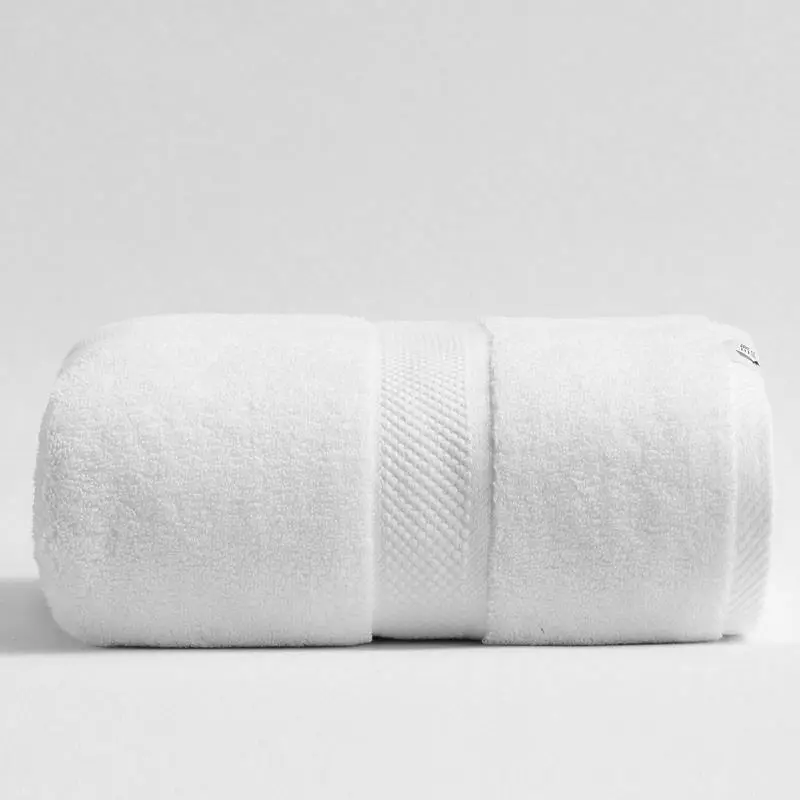 Serviettes Pures Hôtel 21 Service OEM Égyptien 100% Coton Bain Surdimensionnées Plage Personnalisées Tissées Vente en Gros Jetables Comprimées Unies