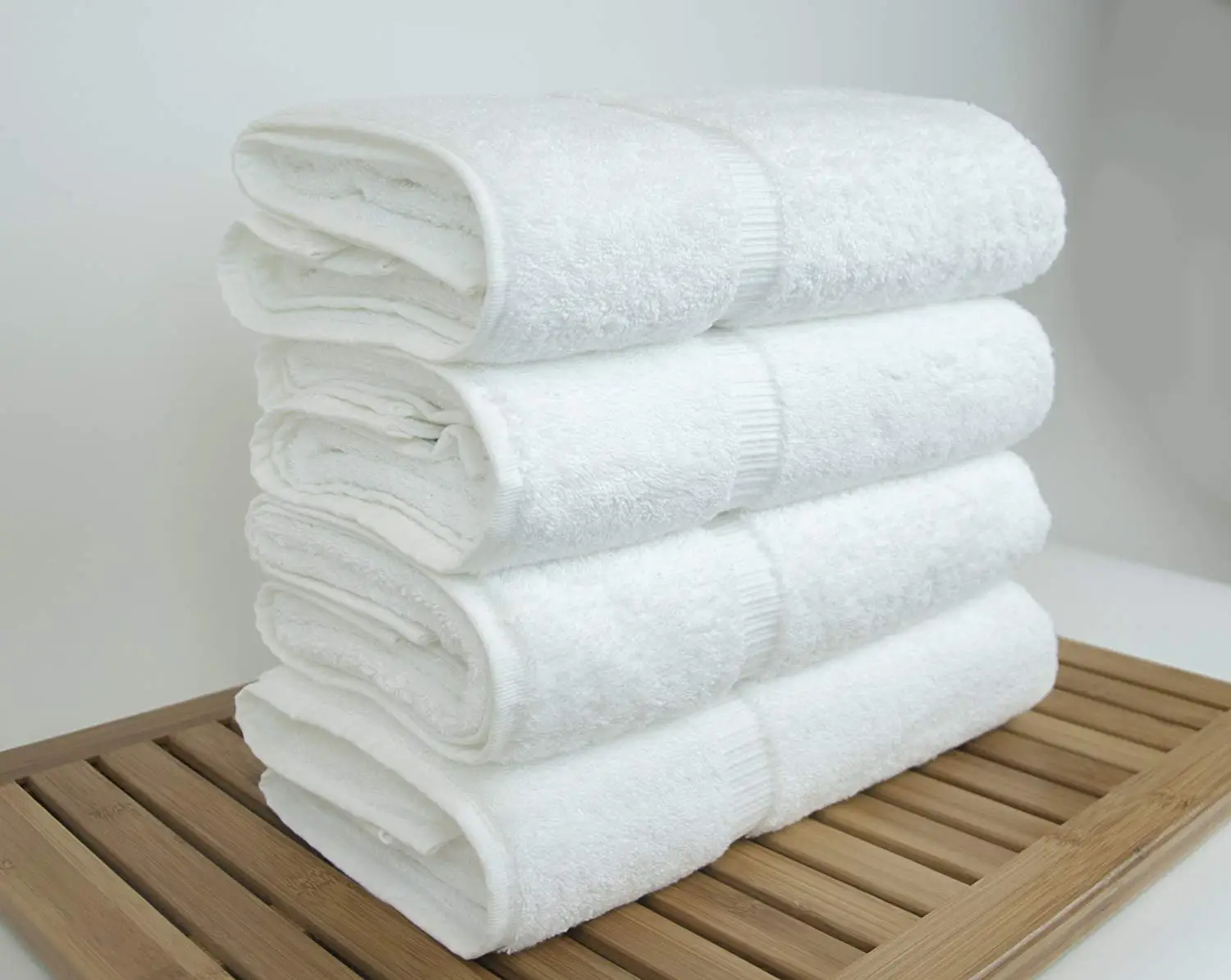 High Quality 100% Organic Egyptian Cotton White Striped Terry Cloth Face Towel Small Size Knitted Technique For Bathroom Use